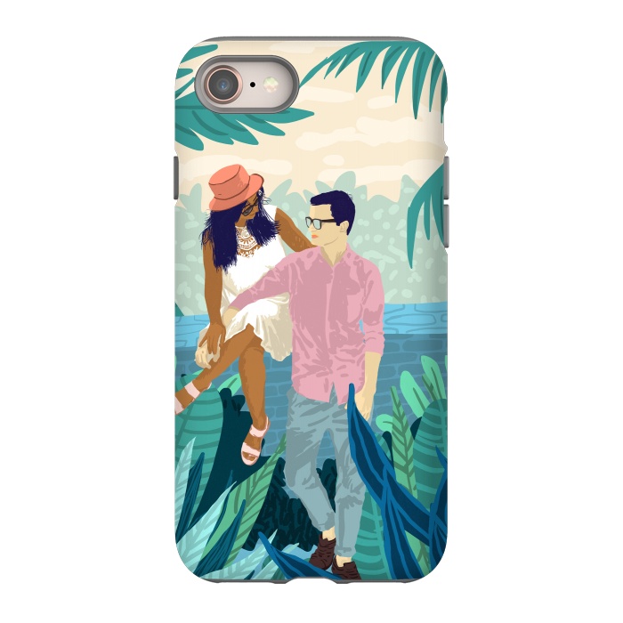iPhone 8 StrongFit Tropical Romance by Uma Prabhakar Gokhale