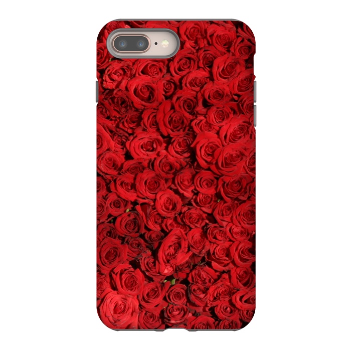 iPhone 8 plus StrongFit Red Roses by Winston