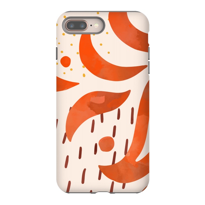 iPhone 8 plus StrongFit Great Orange by Creativeaxle