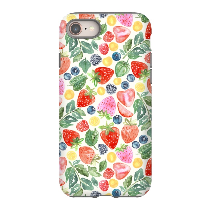 iPhone 8 StrongFit Summer Berries by Tigatiga