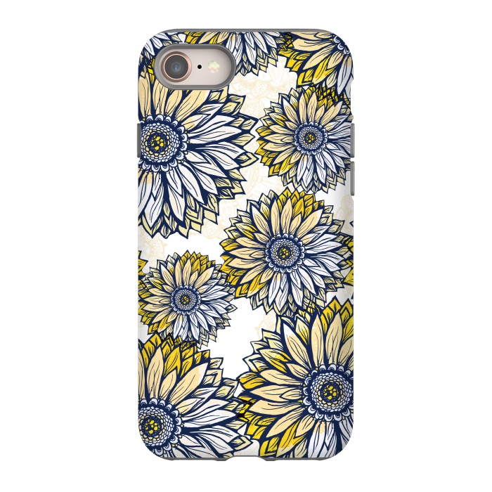 iPhone 8 StrongFit Happy Sunflowers by Rose Halsey