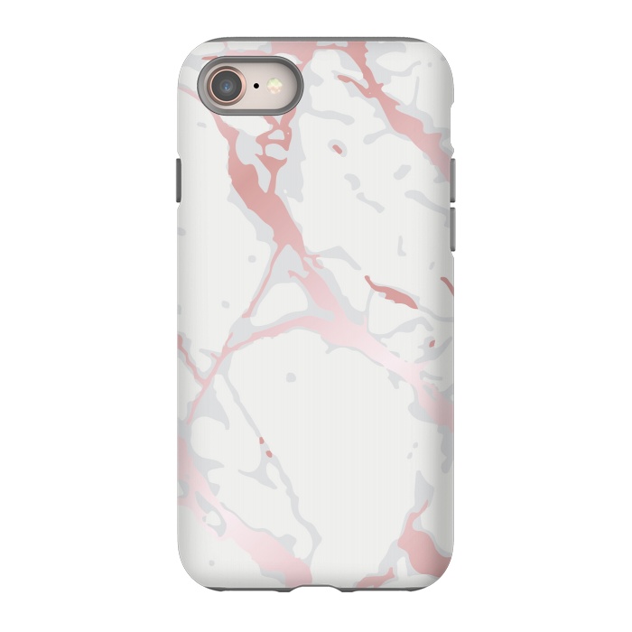 iPhone 8 StrongFit Pink Rose Marble Design by ArtsCase