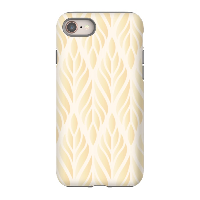 iPhone 8 StrongFit LEAF PATTERN OFF WHITE by MALLIKA