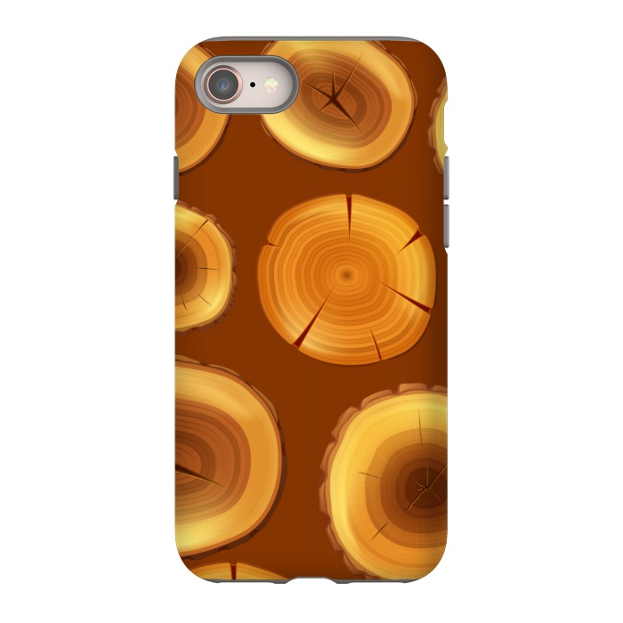 iPhone 8 StrongFit wooden trunk pattern by MALLIKA