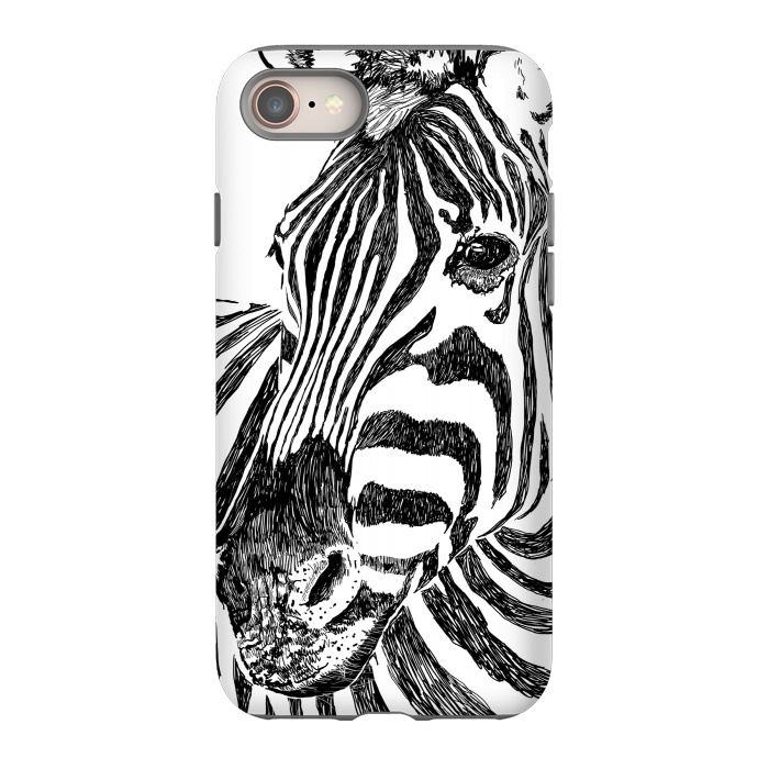 iPhone 8 StrongFit Zebra by Uma Prabhakar Gokhale