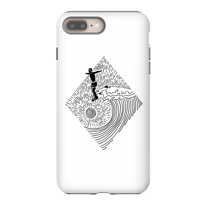 iPhone 8 plus StrongFit Surf Nose for white by Afif Quilimo
