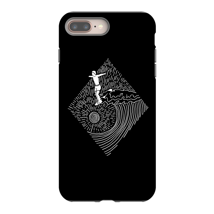 iPhone 8 plus StrongFit Surf Nose for dark by Afif Quilimo