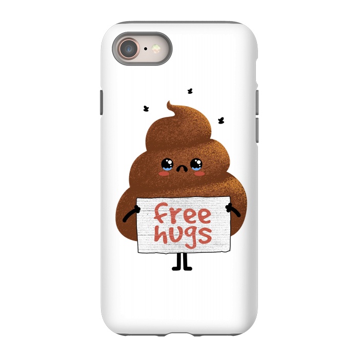 iPhone 8 StrongFit Free Hugs Poop by Afif Quilimo