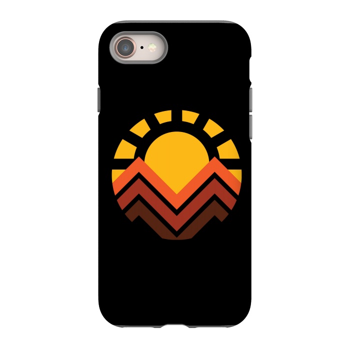 iPhone 8 StrongFit Sunset mountain by Afif Quilimo