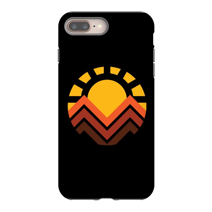 iPhone 8 plus StrongFit Sunset mountain by Afif Quilimo