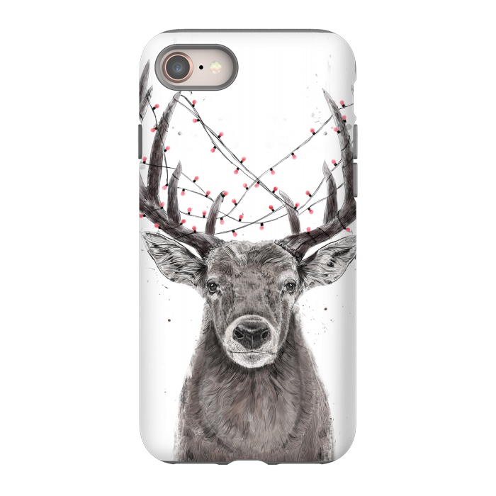 iPhone 8 StrongFit Xmas deer II by Balazs Solti
