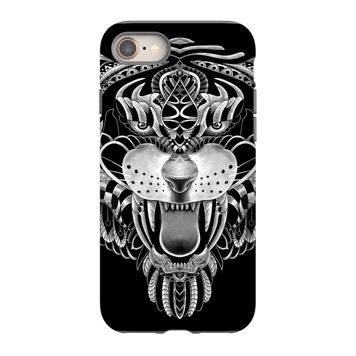 iPhone 8 StrongFit Tiger Ornate by Afif Quilimo