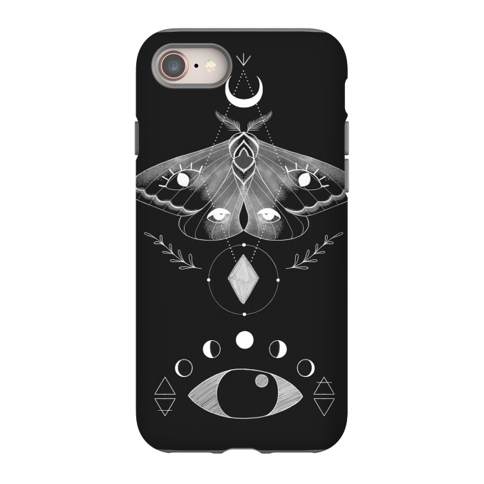 iPhone 8 StrongFit Metaphys Moth by Melissa Lee