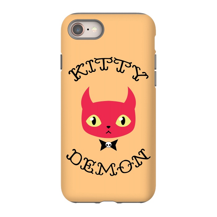 iPhone 8 StrongFit Kitty demon by Laura Nagel