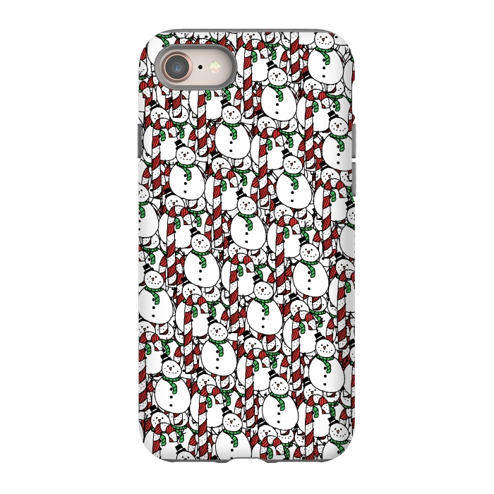 iPhone 8 StrongFit Snowman pattern by Steve Wade (Swade)