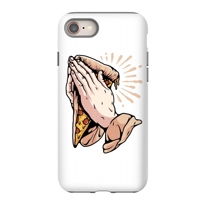 iPhone 8 StrongFit Pray for Pizza by Afif Quilimo