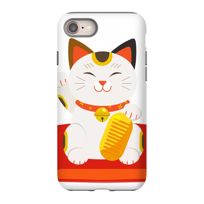 iPhone 8 StrongFit lucky cat by haroulita