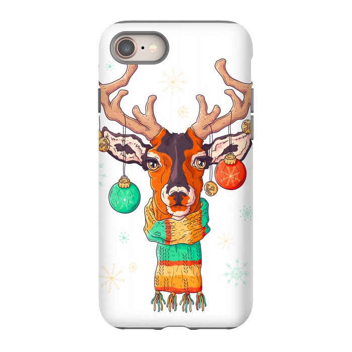 iPhone 8 StrongFit christmas reindeer by haroulita