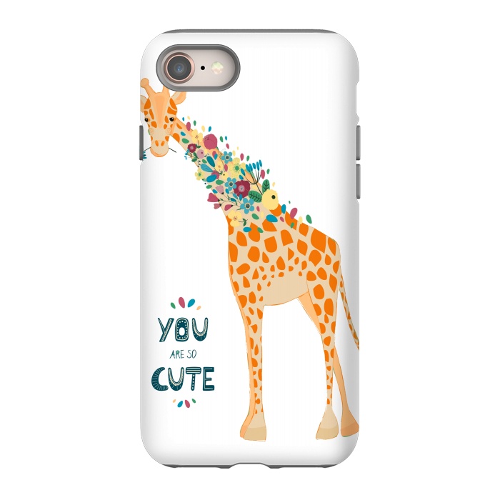 iPhone 8 StrongFit cute giraffe by haroulita