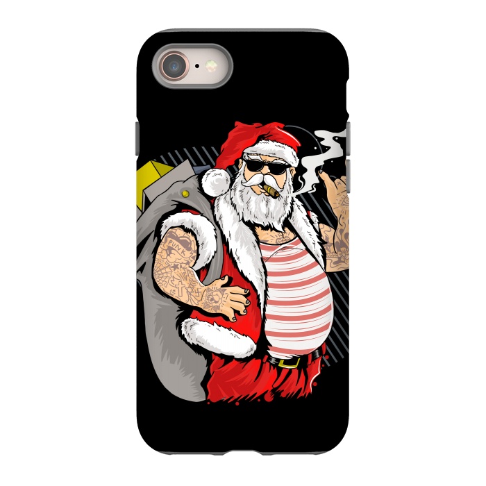 iPhone 8 StrongFit funny santa x by haroulita