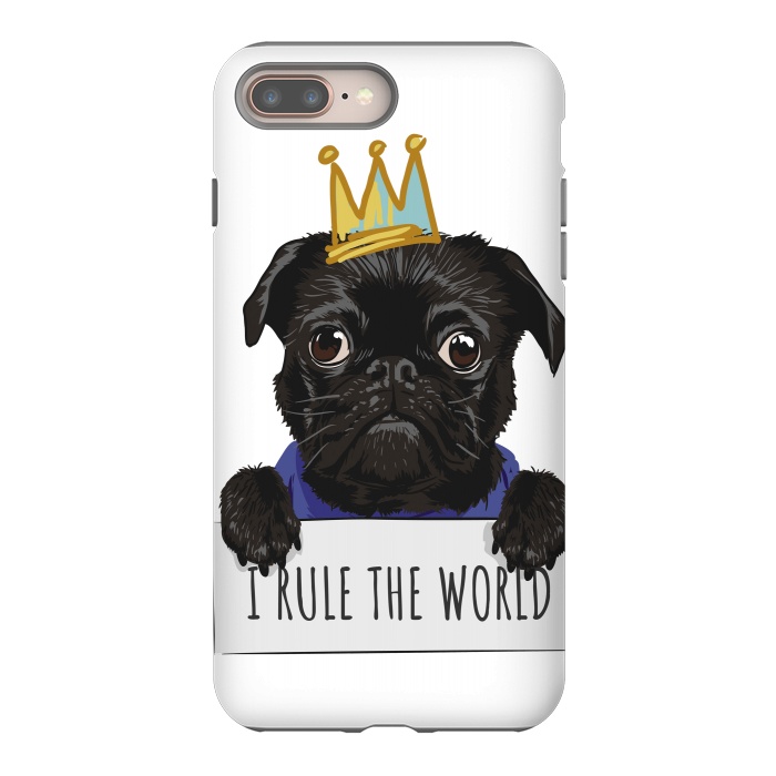 iPhone 8 plus StrongFit pug by haroulita