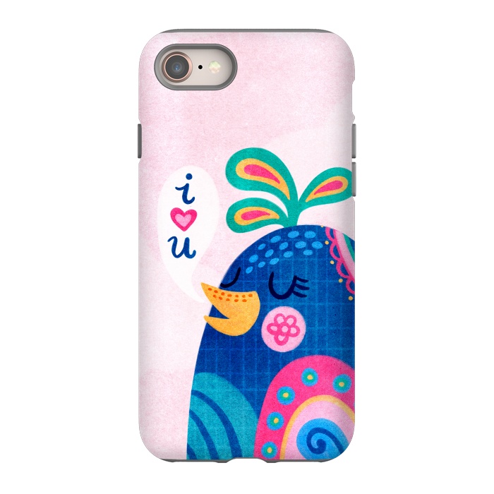 iPhone 8 StrongFit I Love You Bird by Noonday Design
