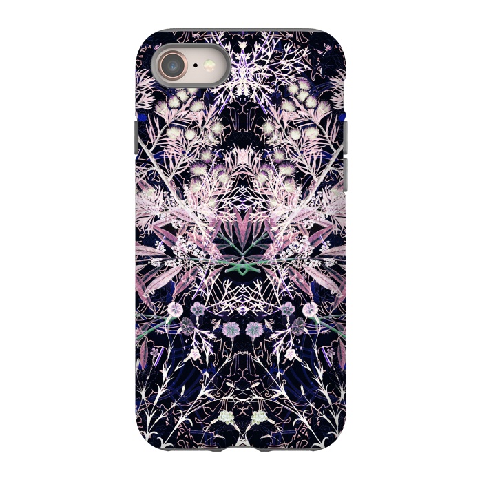 iPhone 8 StrongFit Vintage wild flowers illustration by Oana 