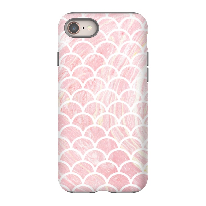 iPhone 8 StrongFit Pink marble by Julia Badeeva