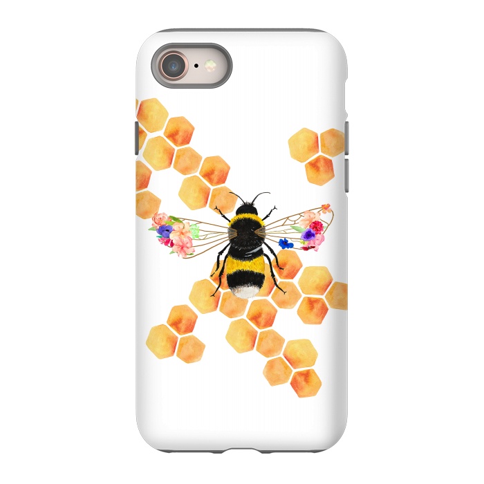 iPhone 8 StrongFit Floral Honeycomb  by Amaya Brydon