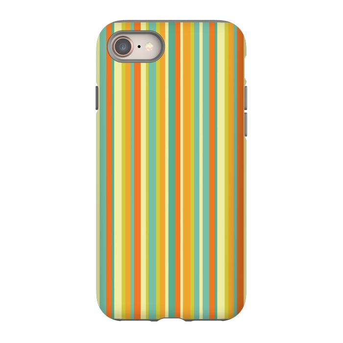 iPhone 8 StrongFit MULTI COLOURED LINES 2 by MALLIKA