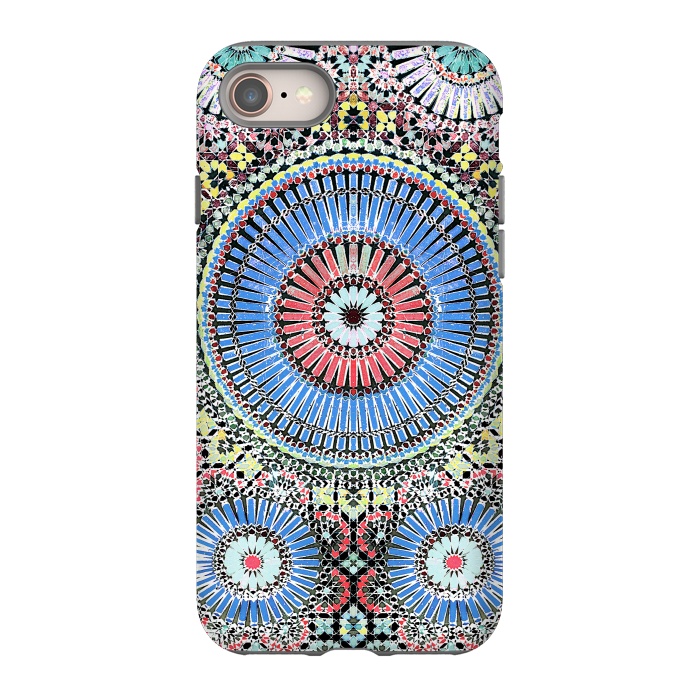 iPhone 8 StrongFit Colorful Moroccan inspired mosaic tiles by Oana 
