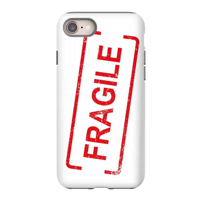 iPhone 8 StrongFit Fragile Red by Martina