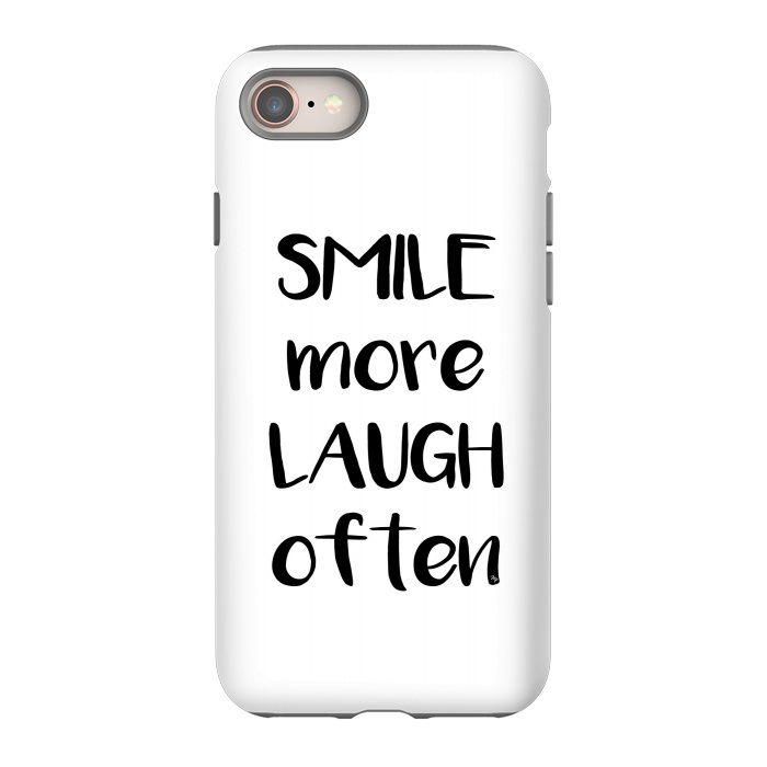 iPhone 8 StrongFit Smile more quote white by Martina
