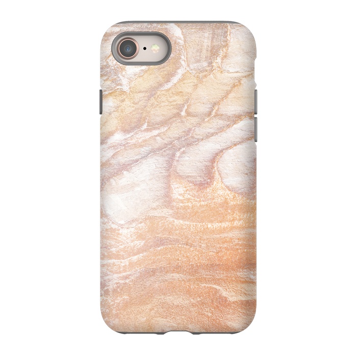 iPhone 8 StrongFit Gold sandstone marble art by Oana 
