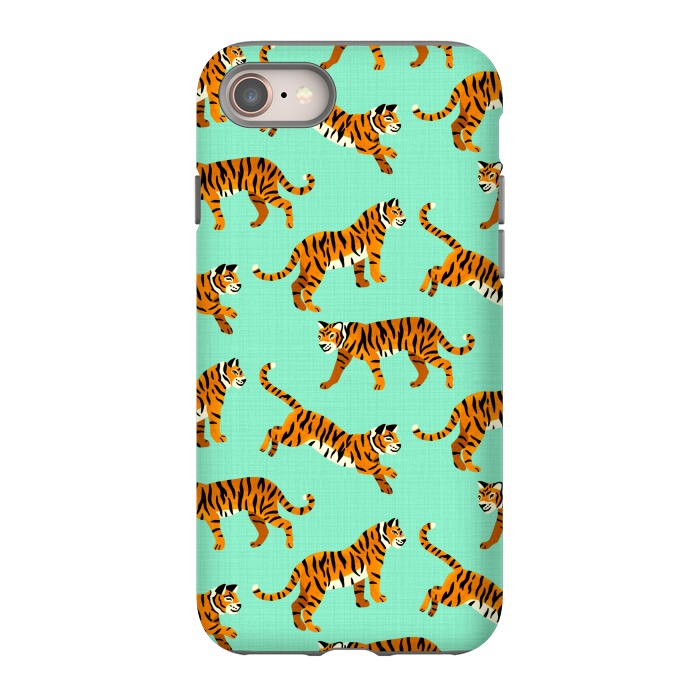 iPhone 8 StrongFit Bangel Tigers - Mint  by Tigatiga