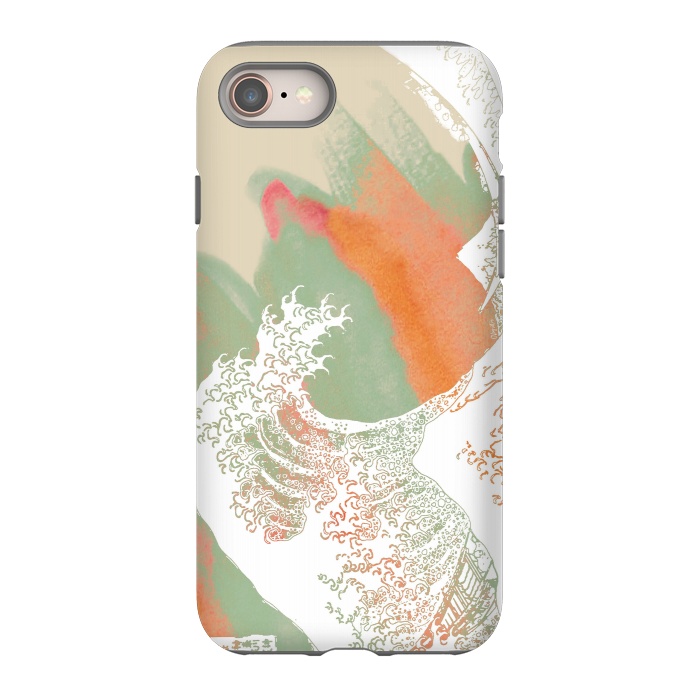 iPhone 8 StrongFit Calm into Great Wave Paint  I by ''CVogiatzi.