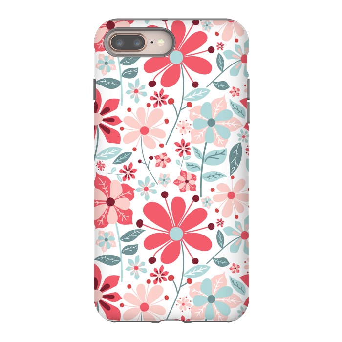 iPhone 8 plus StrongFit Floral Design 124 by ArtsCase