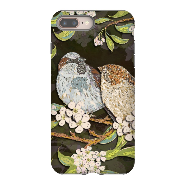 iPhone 8 plus StrongFit Sweet Sparrows by Lotti Brown