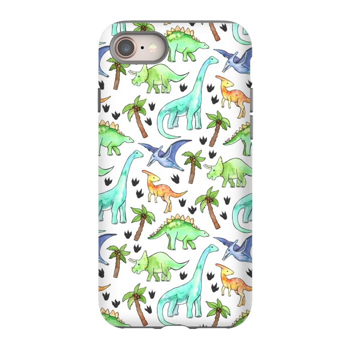 iPhone 8 StrongFit Dino-Mite by Tangerine-Tane