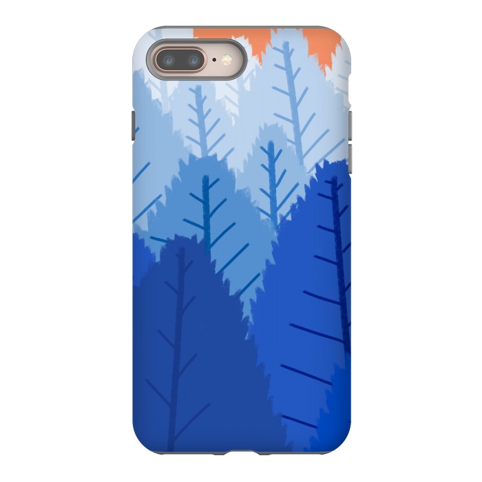iPhone 8 plus StrongFit Deep blue forests  by Steve Wade (Swade)