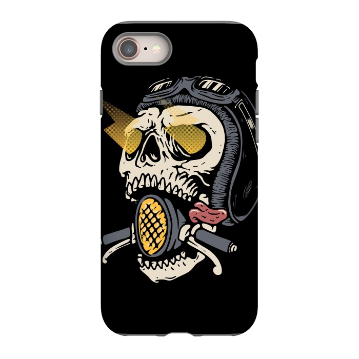 iPhone 8 StrongFit Skull Biker 1 by Afif Quilimo