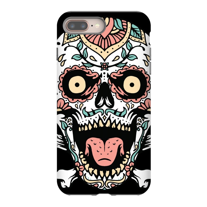 iPhone 8 plus StrongFit Mexican Skull 1 by Afif Quilimo