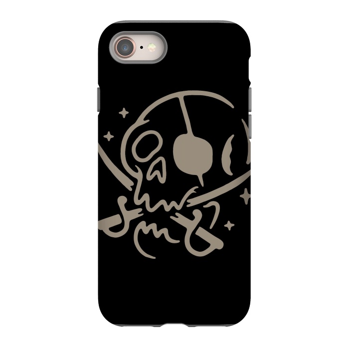 iPhone 8 StrongFit Skull and Swords by Afif Quilimo