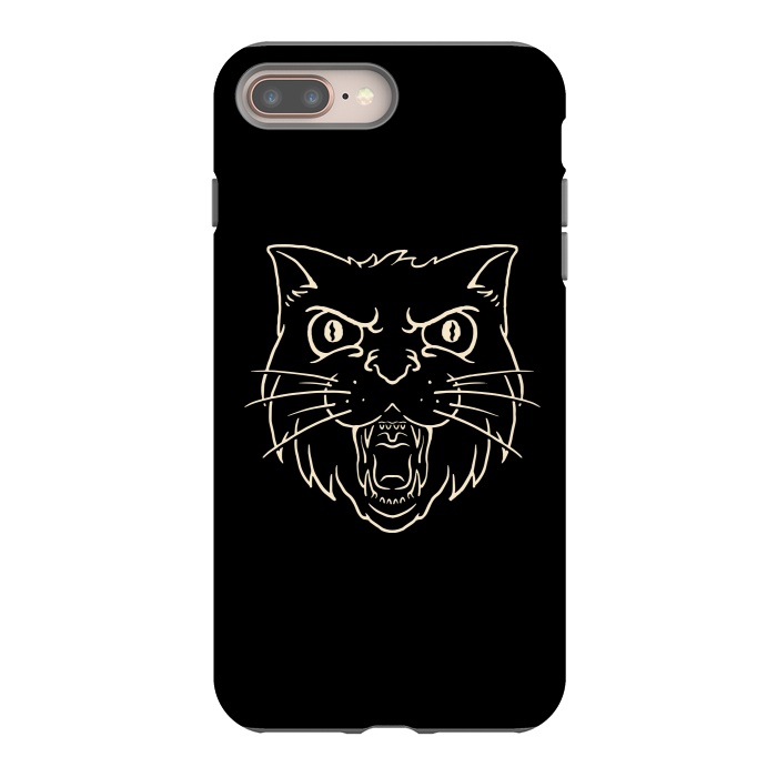 iPhone 8 plus StrongFit Angry Cat by Afif Quilimo