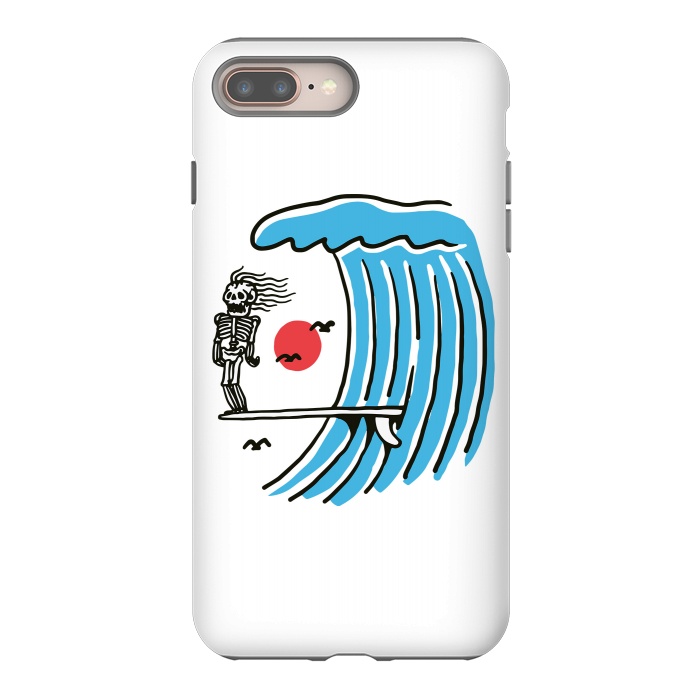 iPhone 8 plus StrongFit Funny Surf Nose by Afif Quilimo