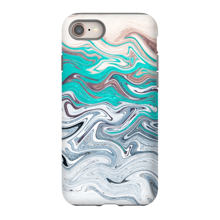 iPhone 8 StrongFit The liquid marble beach by Steve Wade (Swade)