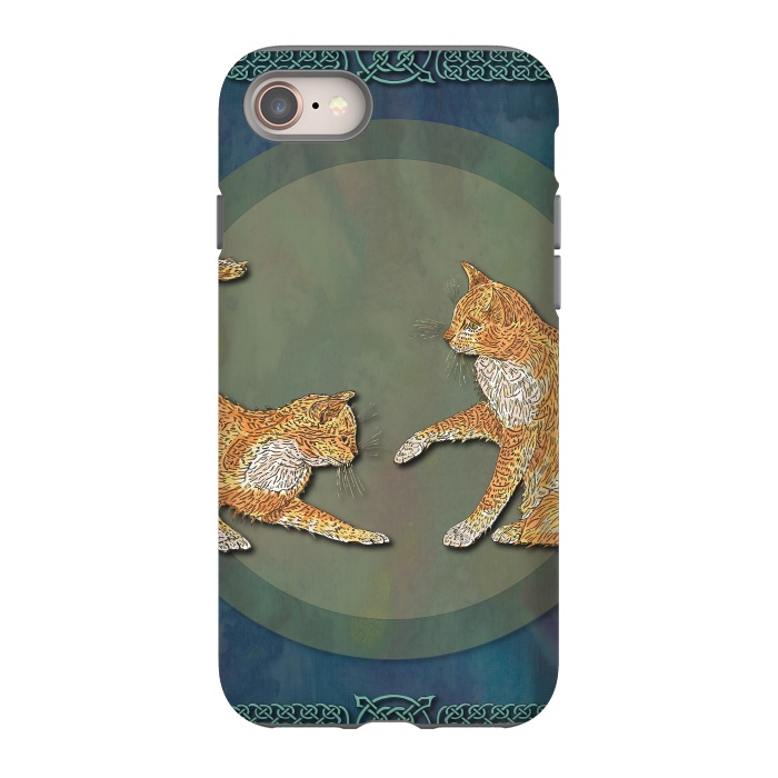 iPhone 8 StrongFit Ginger Cats by Lotti Brown