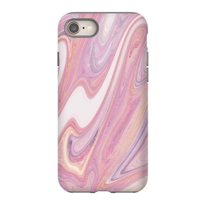 iPhone 8 StrongFit Pink marble by Rose Halsey