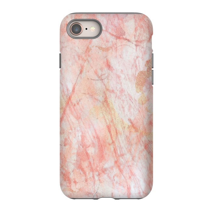 iPhone 8 StrongFit Pink Marble Stone by Martina