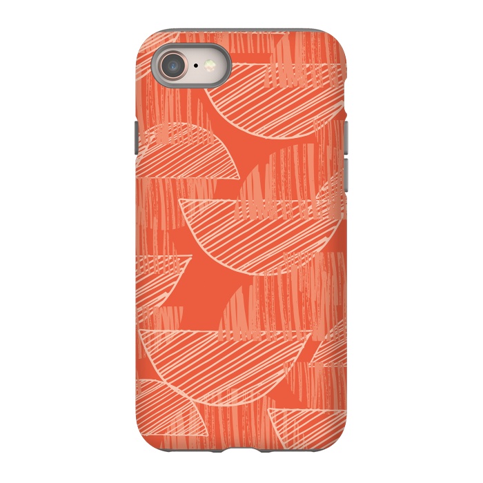 iPhone SE StrongFit Orange Arcs by Rachael Taylor
